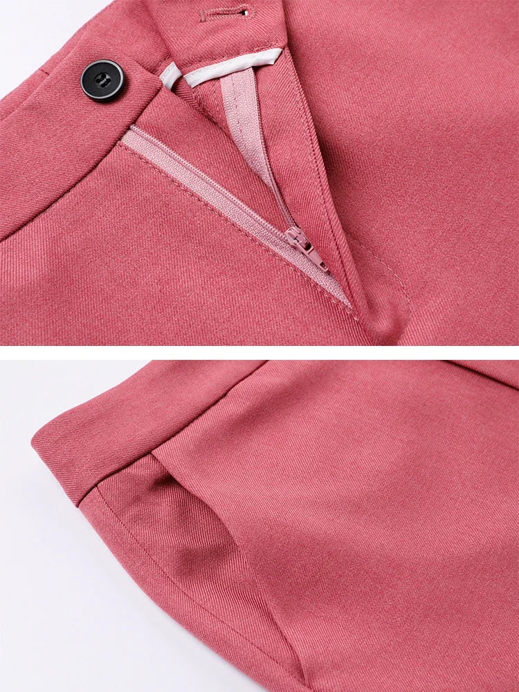 Women Formal Pant Suit 2023 New in Red Black Blue Office Apricot Office Ladies Work Female Blazer Jacket and Trouser 2 Piece Set