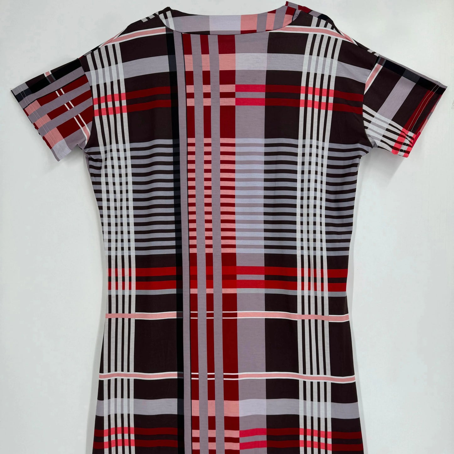 Large size fashionable casual women's clothing, slim, loose and comfortable striped print, V-neck fashion women's clothing