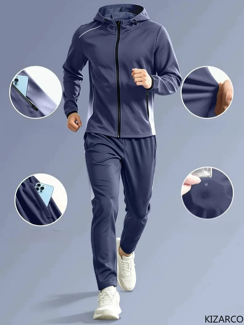 2026 Workout Men Quick Dry Running Sets Breathable Tracksuit Style Training Apparel for Plus Size Men Outdoor Sports Activities