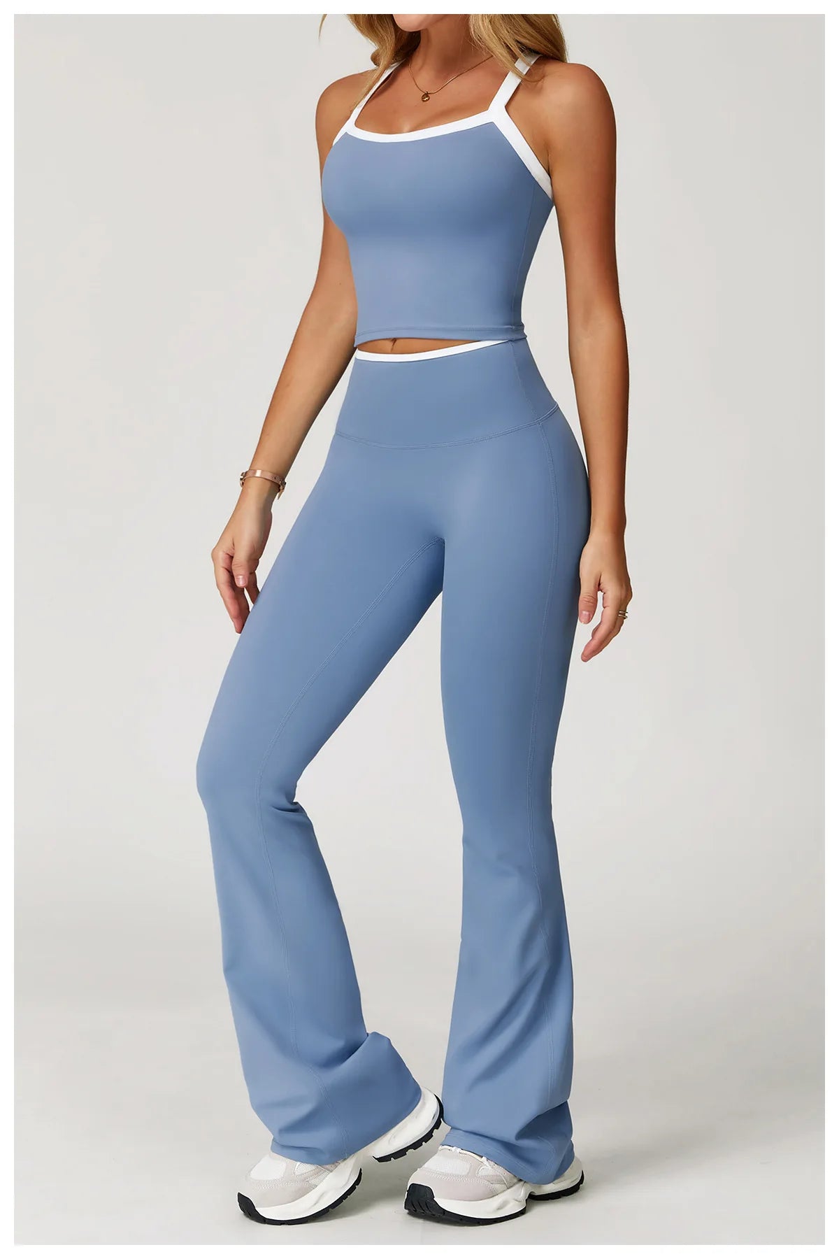 Women Tracksuit 2PCS Yoga Set Nude Feeling Workout Sets Gym Clothes Push Up Fitness Running Sportwear Sport Bra Leggings Suit