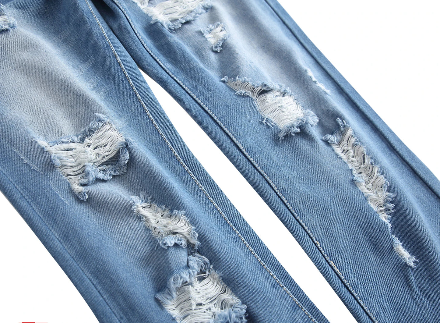 Men's Denim Jeans Ripped Straight Fit Jeans for Men Casual party cowboy long pants 403