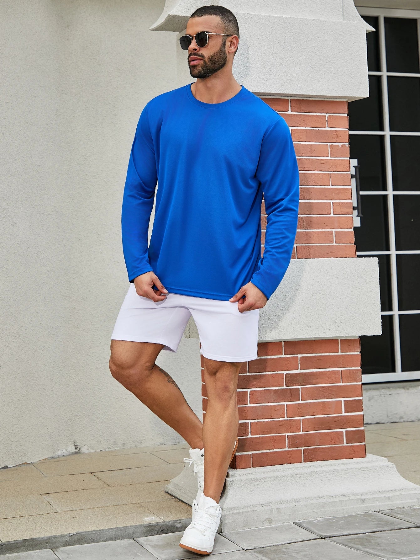 11 colors randomly selected 6-piece men's quick drying long sleeved T-shirt moisture wicking casual and breathable