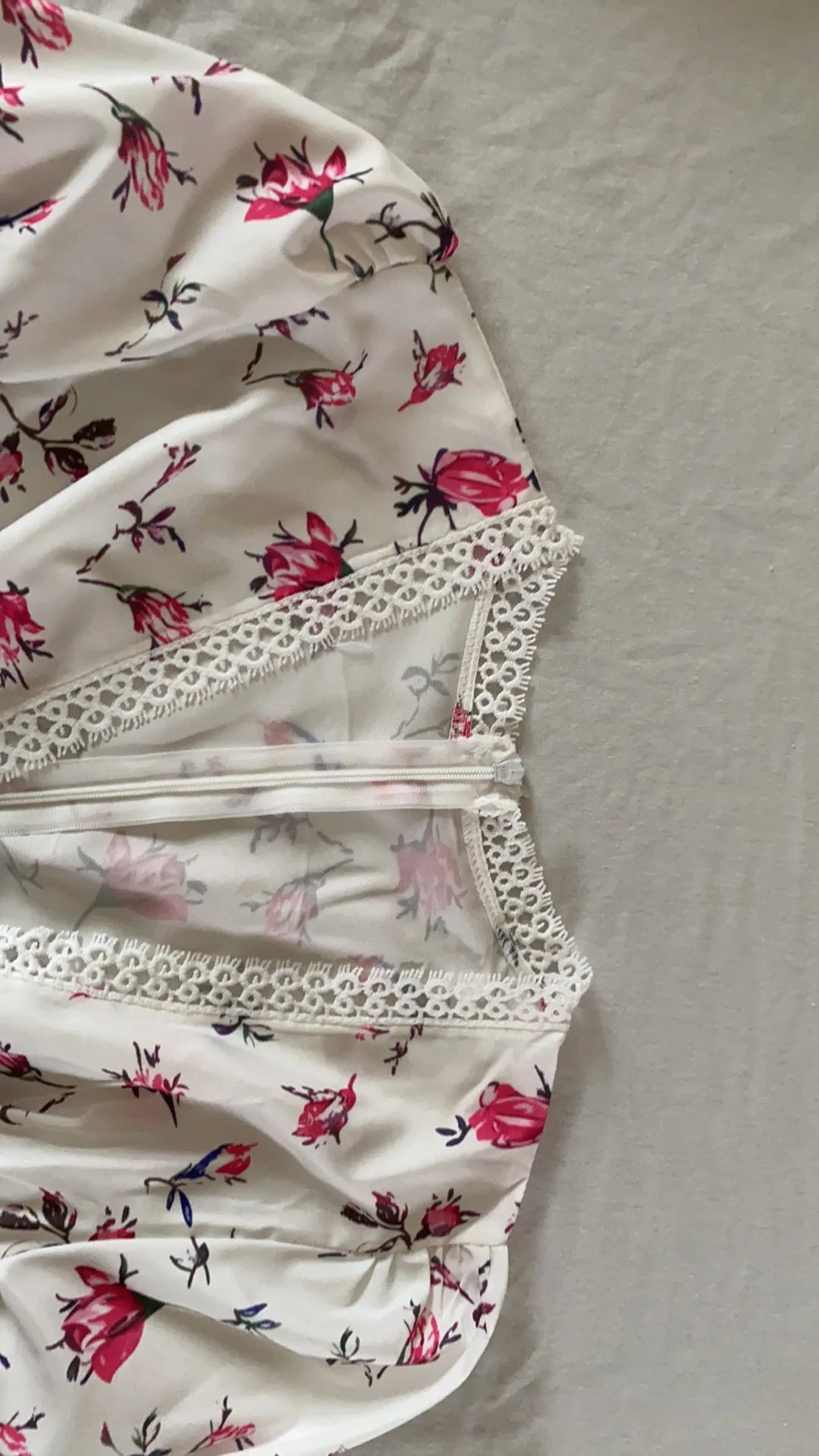 Women Floral Print Mini Dress High Waist A-Line Summer Autumn Long Sleeve V Neck Dresses Vintage Beach Vacation Casual Vestidos