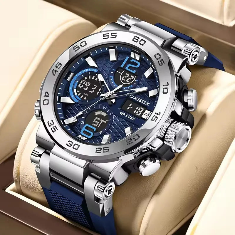 LIGE Luxury LED Display Men Wristwatches Fashion Luminous Sport Man Watch Waterproof Calendar Quartz Watch Mens Montres Hommes