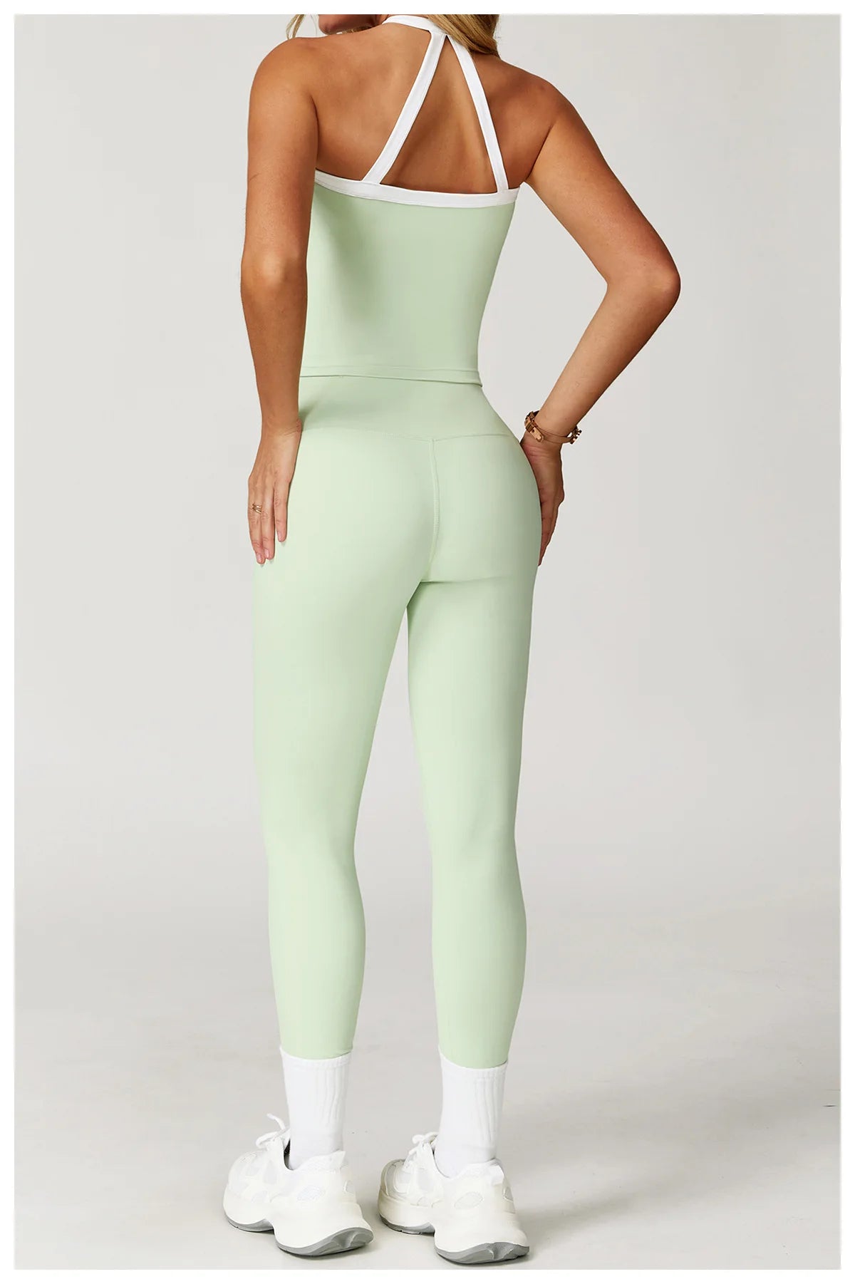 Women Tracksuit 2PCS Yoga Set Nude Feeling Workout Sets Gym Clothes Push Up Fitness Running Sportwear Sport Bra Leggings Suit