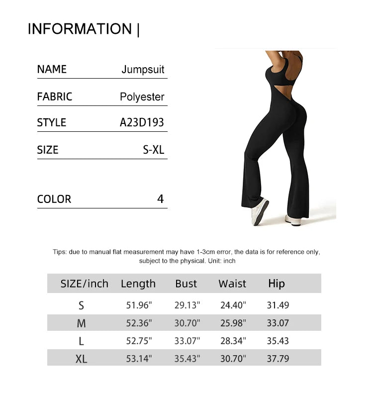 Spring Summer New Women's Slim Fit U-Neck Backless Sleeveless Yoga Sports Clothing Hip Lifting One-Piece Sexy