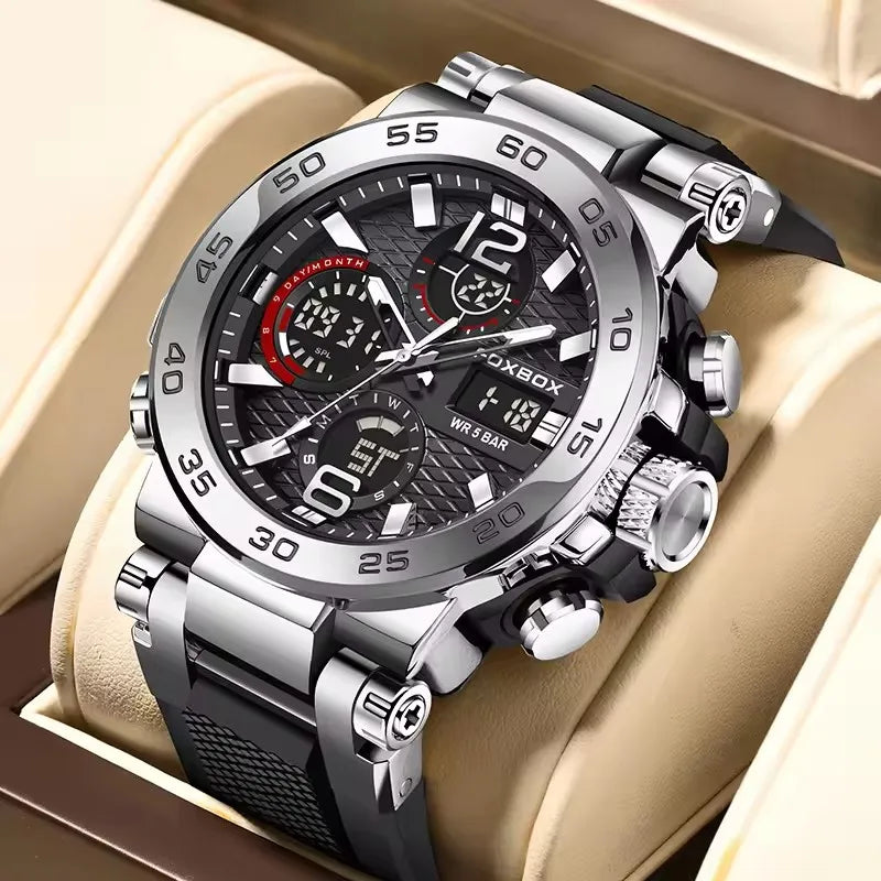 LIGE Luxury LED Display Men Wristwatches Fashion Luminous Sport Man Watch Waterproof Calendar Quartz Watch Mens Montres Hommes