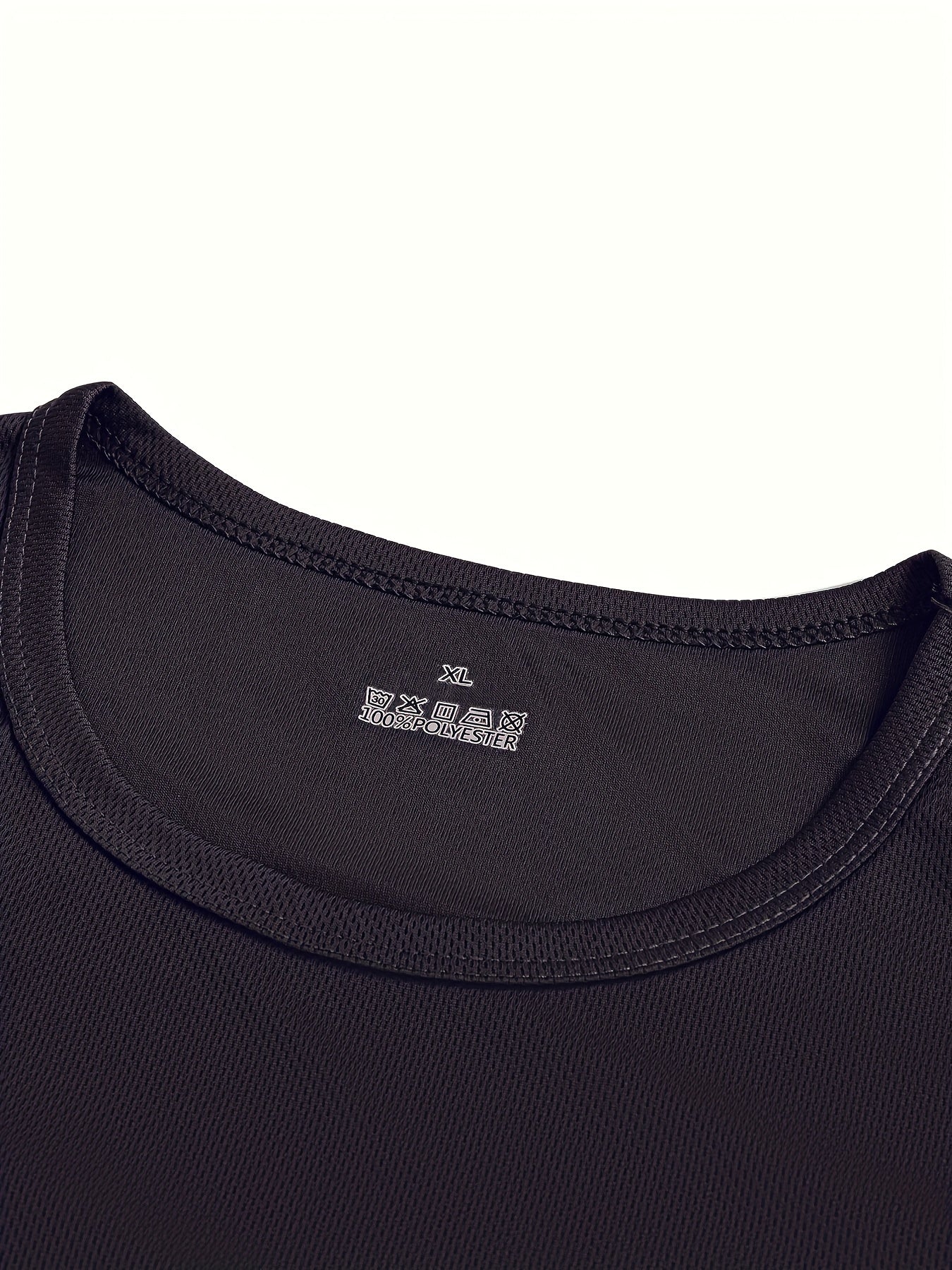 3pcs Men's Quick-Dry Long Sleeve T-Shirts - Moisture-Wicking Breathable Athletic Shirts with Freedom Print, Loose Fit for Gym, Running, Hiking & Outdoor Training - Multi-Color (Navy/White/Black) - Machine Washable Sportswear