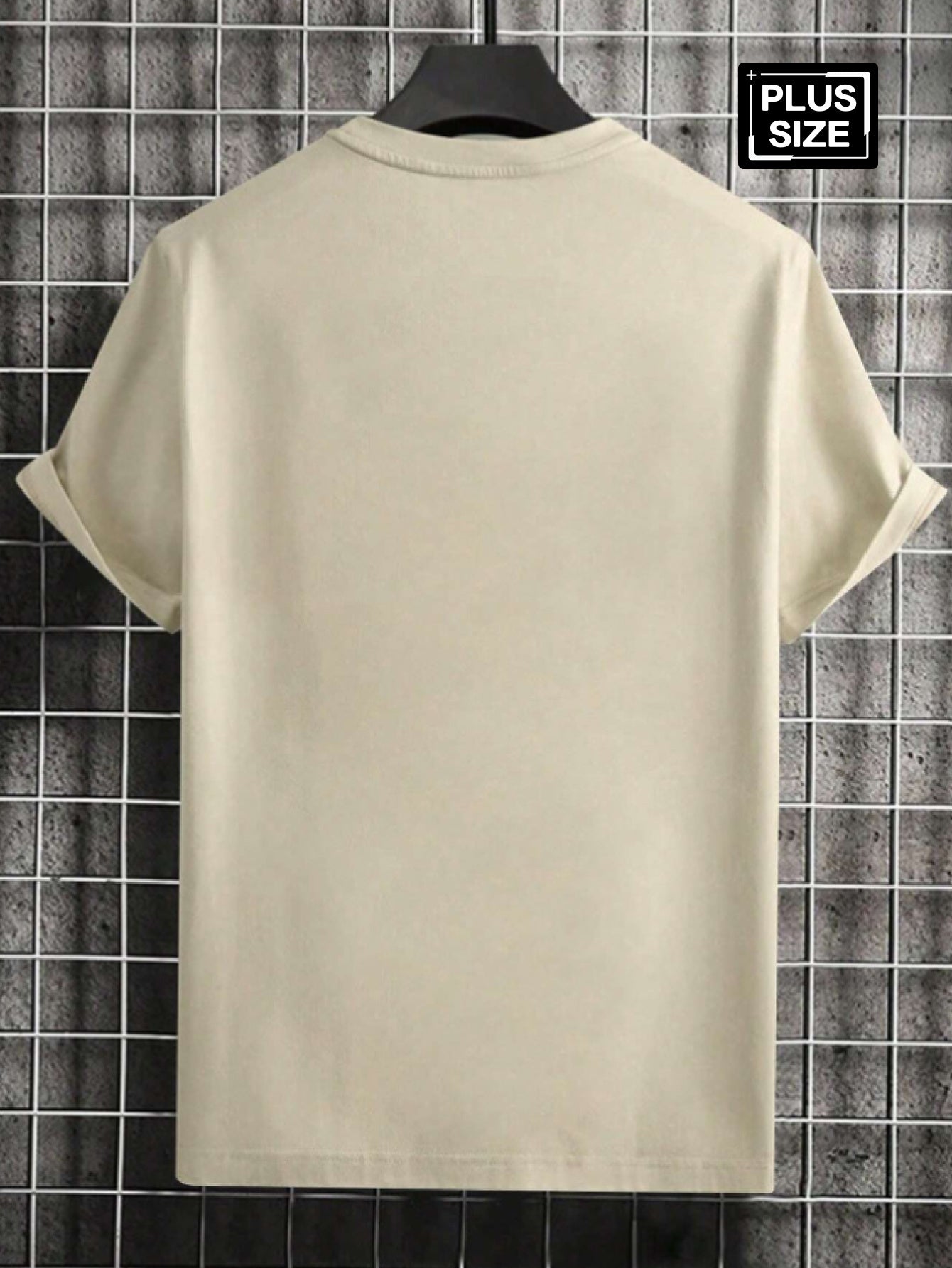 Men's Plus Size Short Sleeve T-Shirt - Premium Milk Silky Fabric, Bold Letter Graphic Print, Crew Neck Casual Summer Tee, Machine Washable & Dry Cleanable, PLUS SIZE