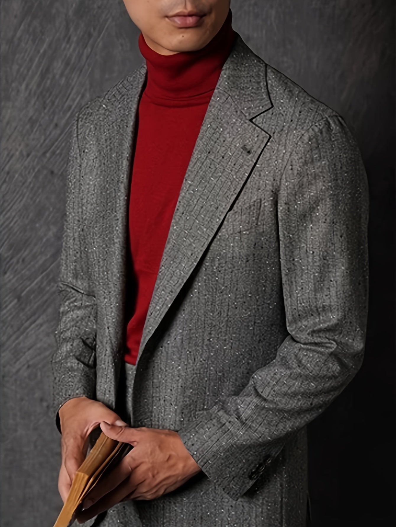 1 Basic Men's Turtleneck Sweater - Solid Color Winter Warm, Stretchy and Breathable, Casual and Formal Elegant Sweater, Black, White, Grey for Casual and Formal Occasions