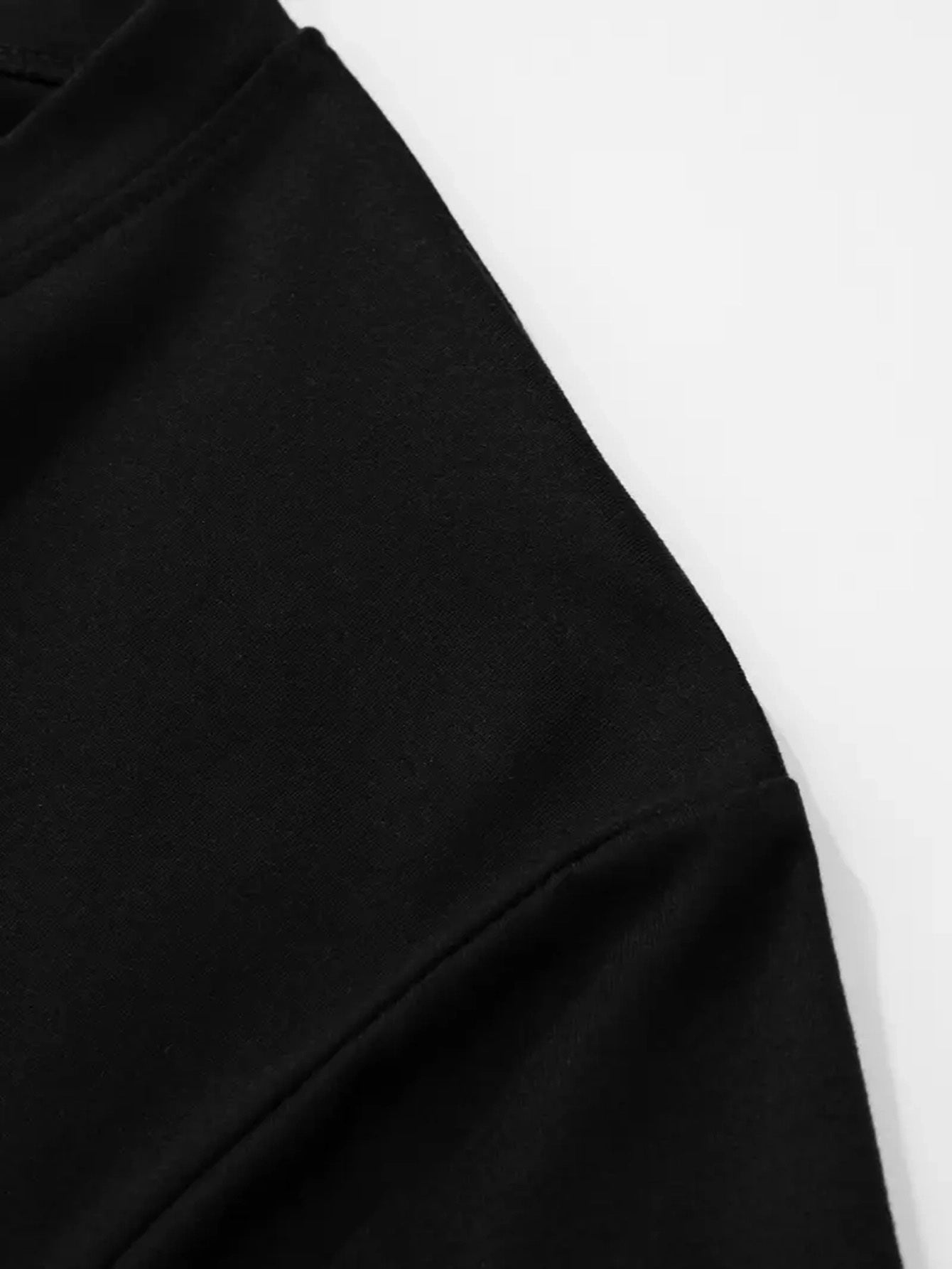 Men's 100% Oversized Jesus Print T-Shirt - Faith Cross & Blessed Design, Crew Neck Long Sleeve Casual Top, All-Season Comfortable Church Wear, Study Apparel, Durable Everyday Religious Clothing, PLUS SIZE