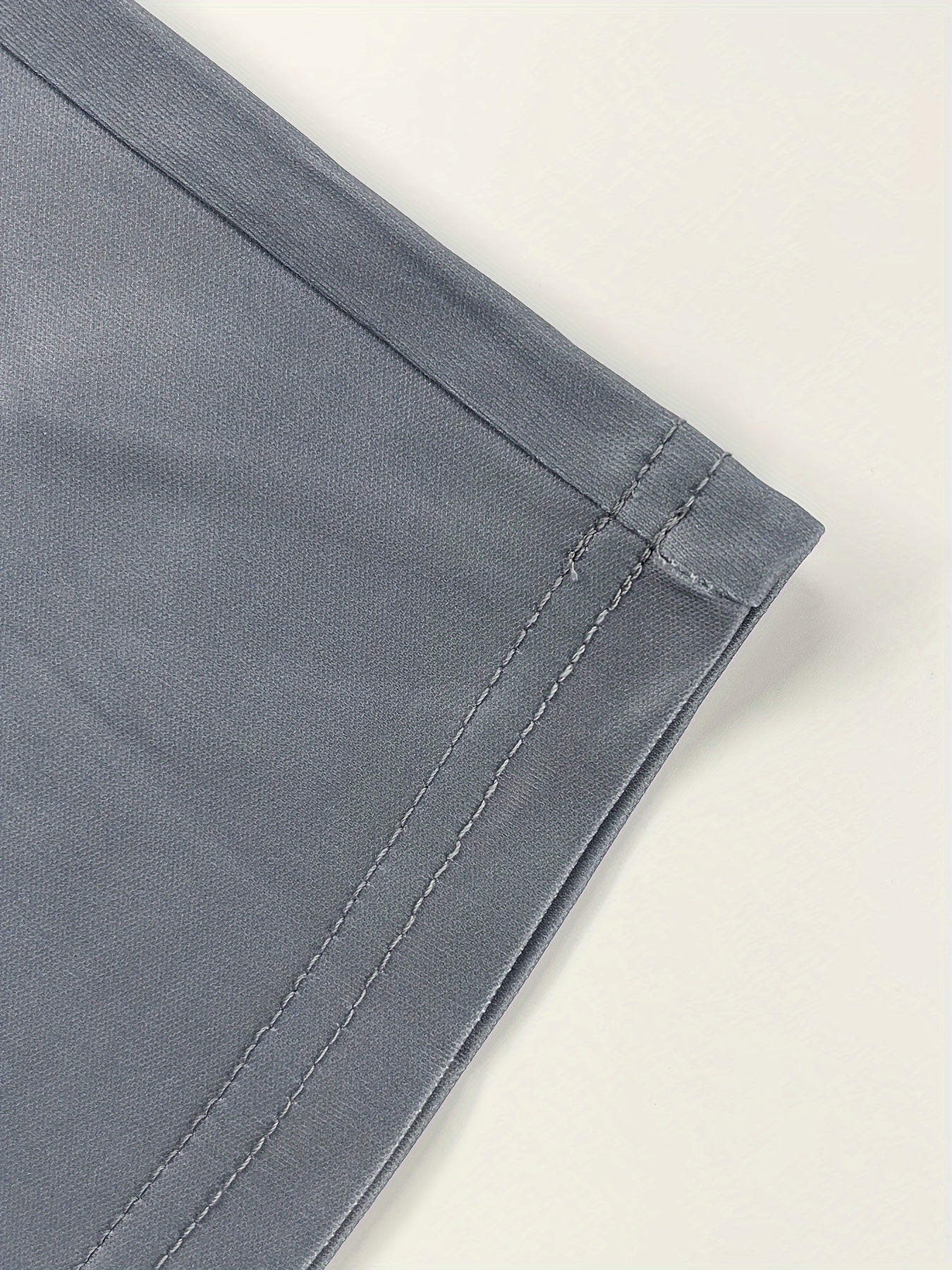 [Classic Men's Trouser Suit] Classic European and American Men's Long-Sleeved Trouser Suit - Breathable Skin-Friendly 2-Color Stitching Print Graphic Design - White and Gray