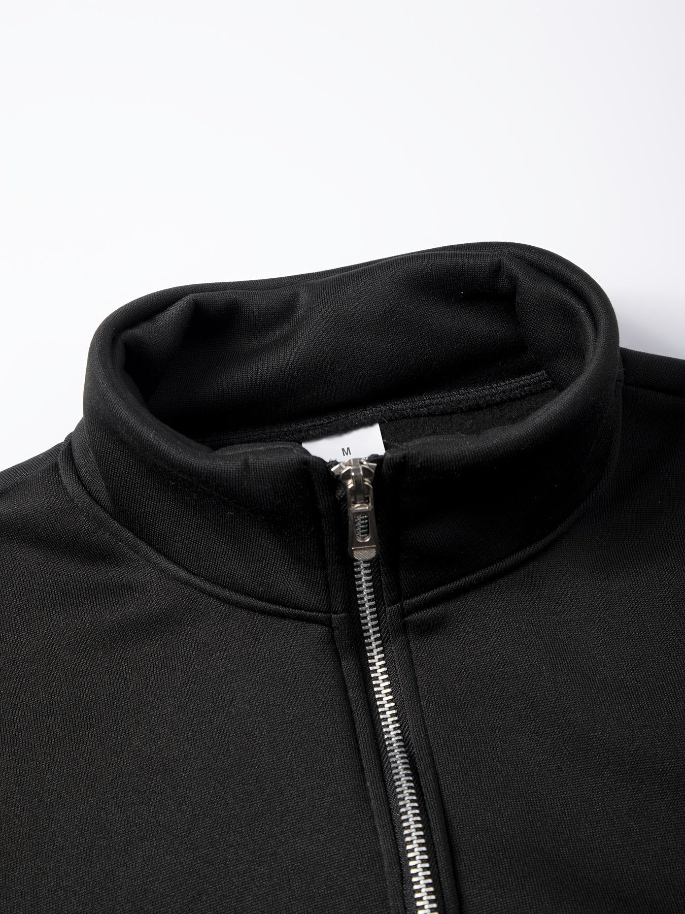 [Retro Casual Suit] Mens Fashionable Retro Casual Suit | Small Stand-up Collar Half-Zip Sweatshirt Plus Multi-Pocket Work Pants Set - Street Trendy Sports Suit Mens Outdoor Jogging Fitness Commuting All-Purpose Casual Sports