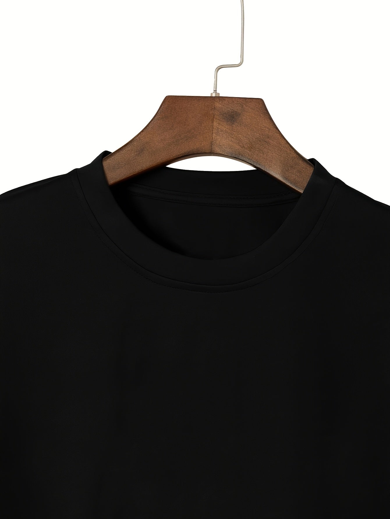 [3pcs Men'S Plus Size Long Sleeve T-Shirts] 3-Pack Men'S Plus Size Long Sleeve T-Shirts, Casual Crew Neck Animal Print Knitwear, Polyester Blend, Comfortable Home Wear for All Seasons - Black, White, Grey Combo Pack