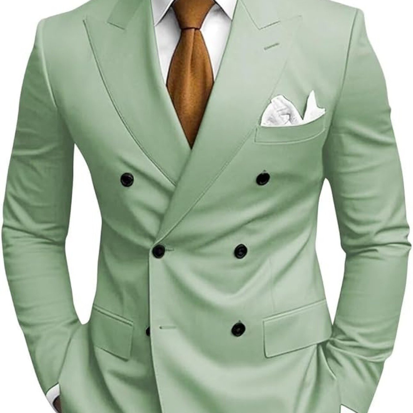 Men'S Two-Piece Casual Suit, Striped Casual Suit, Wedding Casual Texture, Single Western Top, Internet Famous, Same Style, Three-Dimensional Cutting, Comfortable Ventilation, Suitable for Dating, PLUS SIZE