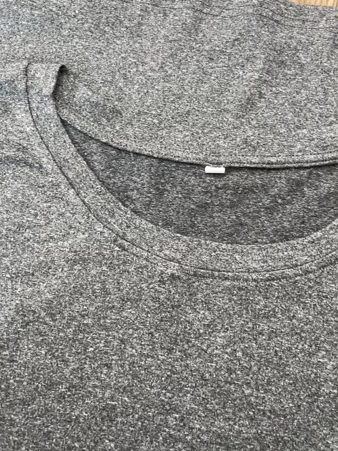 [3pcs Men'S Plus Size Long Sleeve T-Shirts] 3-Pack Men'S Plus Size Long Sleeve T-Shirts, Casual Crew Neck Animal Print Knitwear, Polyester Blend, Comfortable Home Wear for All Seasons - Black, White, Grey Combo Pack