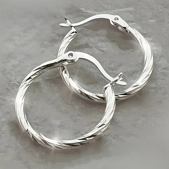 Hypoallergenic Hoop Earrings - High-Quality Stainless Steel - Comfortable and Versatile - Simple and Elegant - Fashionable Women&