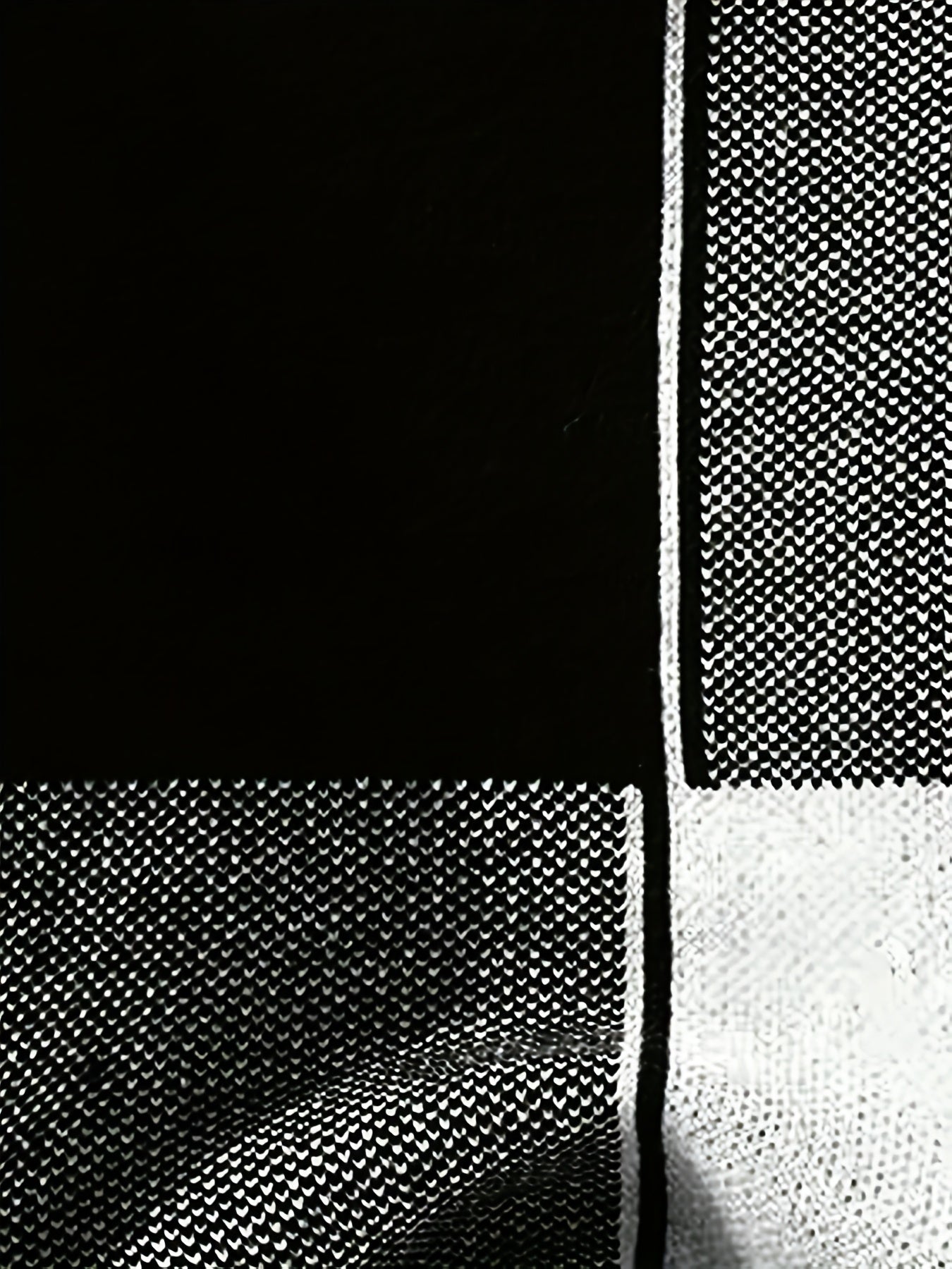 Men'S Casual Color Block Long Sleeve Sweater - Black & White Striped Design, Round Neck, Medium Stretch, Fall/Winter Wear, Regular Fit for Casual Attire, Comfortable Clothing | Stylish Casualwear | Mediumstretch Fabric, Sweat