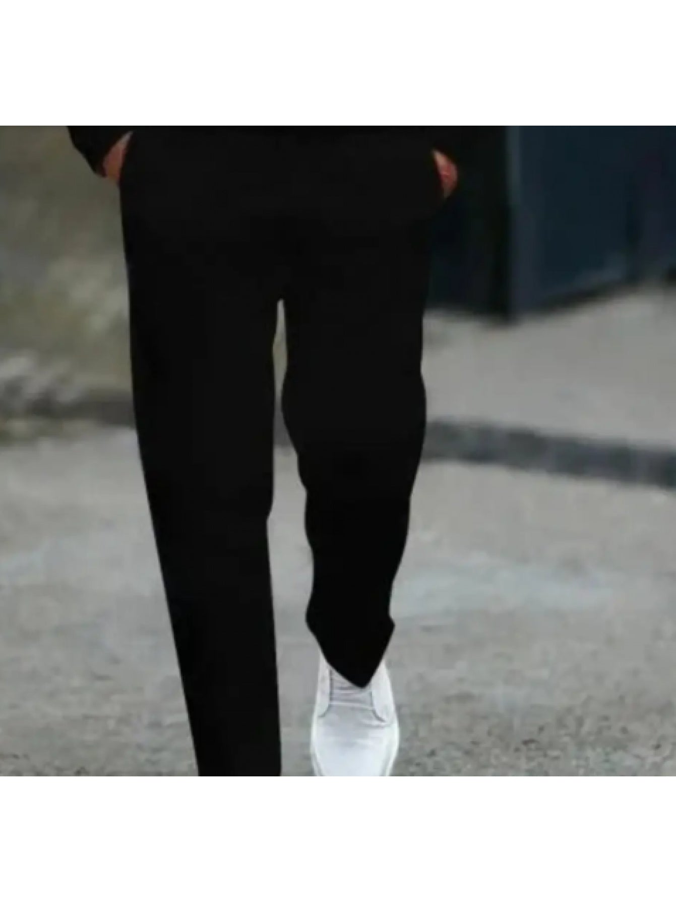 2pcs Men'S Black Sports Suit with Geometric Stripe Design - Long Sleeve Top & Pants, Half-Open Tie Zipper, Regular Fit, Casual & Fitness Wear, Plus Size, Casual Wear|Geometric Stripe Suit|Zippered Suit, PLUS SIZE