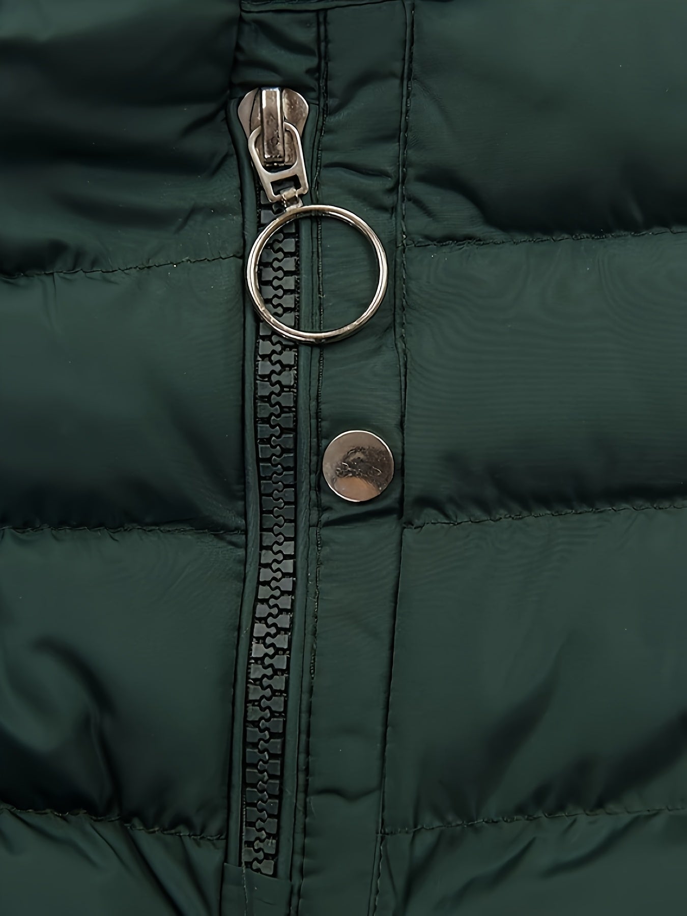 [Fleece-Lined Jacket] Winter Fleece-Lined Women's Hooded Jacket | Mid-Length Relaxed Fit Coat with Zipper Front, Long Sleeve Casual Outerwear for Cold Weather