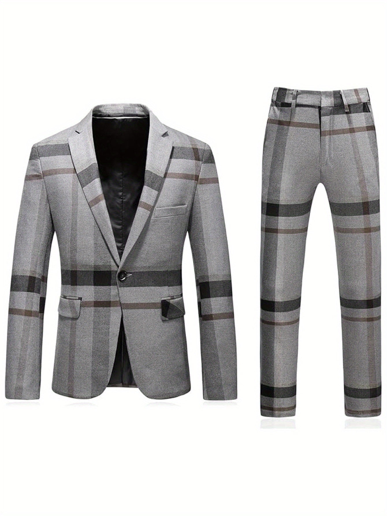 Big size suit three piece set for Men's formal attire, height 2 buttons, jacket, vest, pants, workplace, office, wedding, Christmas, school, PLUS SIZE