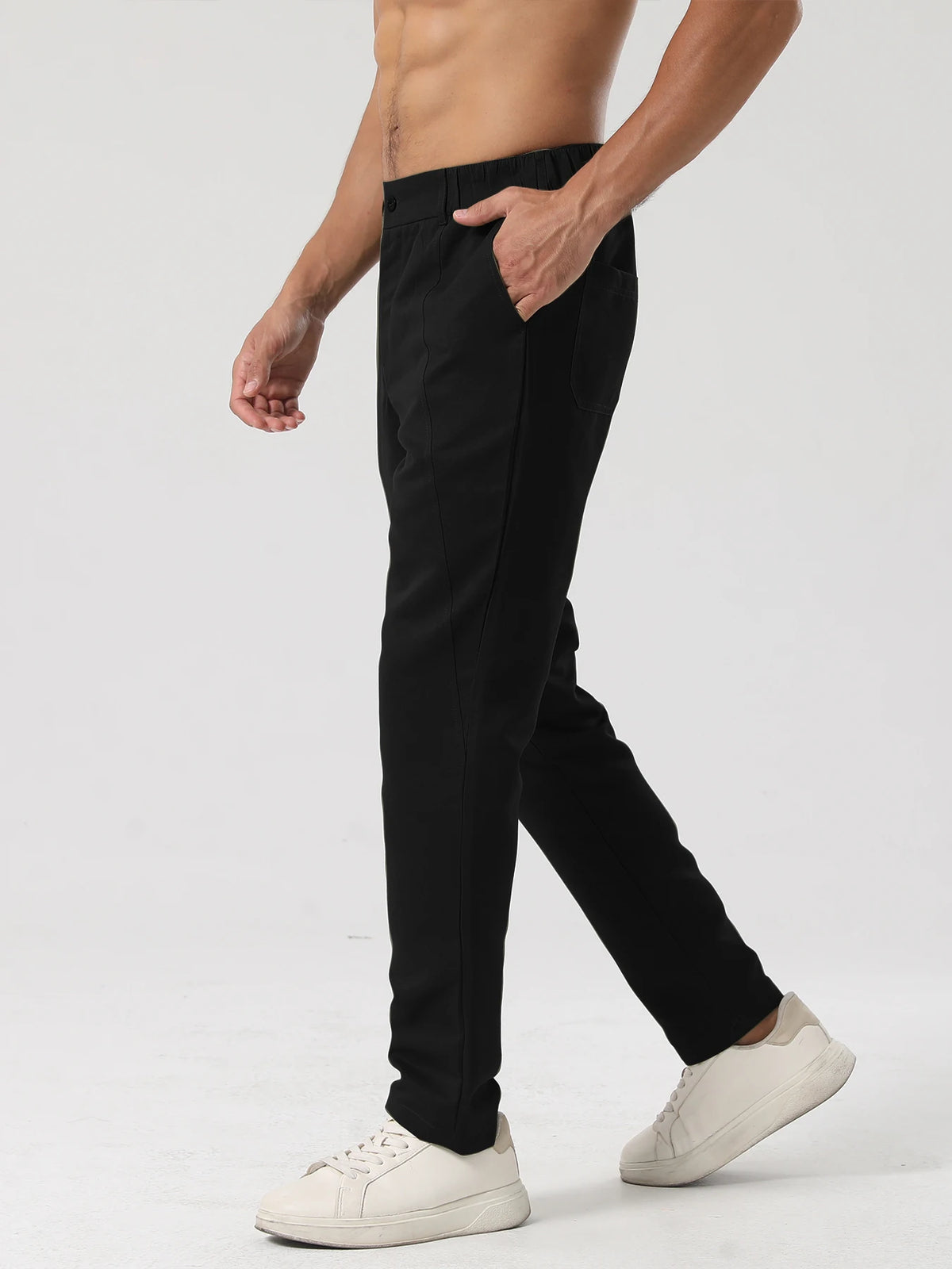 Men's Fashion Trousers — Casual Outing Pants | Woven, Non-Stretch Fabric | Suitable for All Seasons
