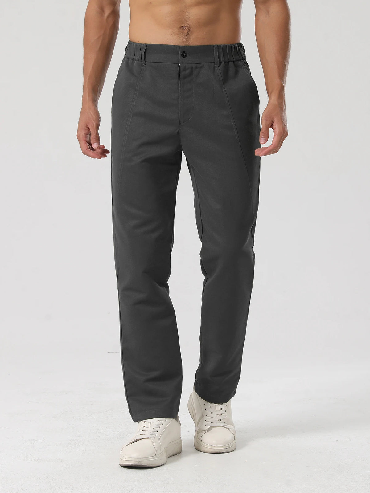 Men's Fashion Trousers — Casual Outing Pants | Woven, Non-Stretch Fabric | Suitable for All Seasons