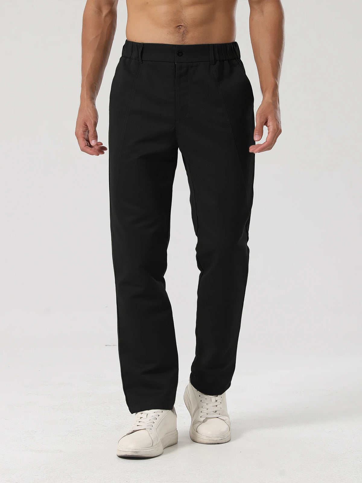 Men's Fashion Trousers — Casual Outing Pants | Woven, Non-Stretch Fabric | Suitable for All Seasons