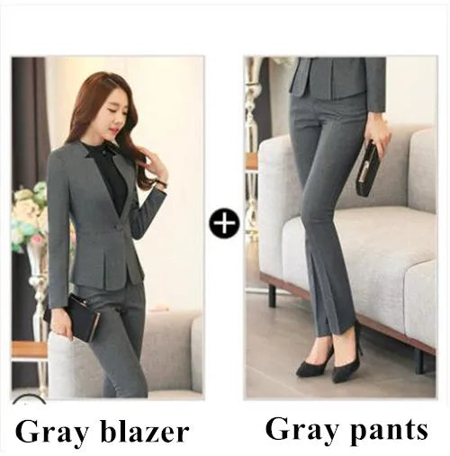 Fashion Business Women Interview Pants Suit