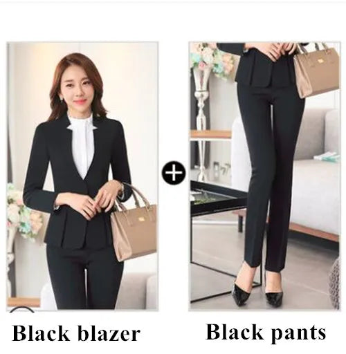 Fashion Business Women Interview Pants Suit