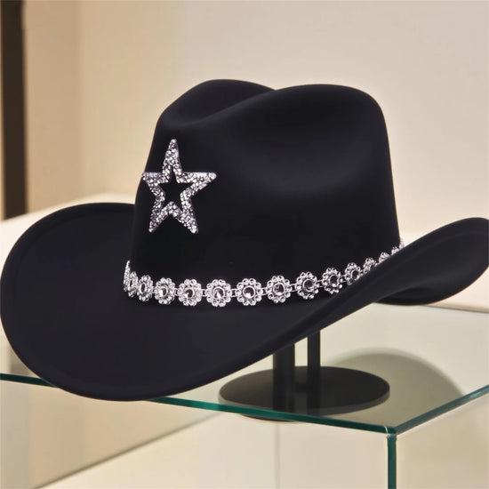 Stylish Unisex Cowboy Hats with Embellished Band for Western Rodeo Events and Outdoor Adventures in the Wild