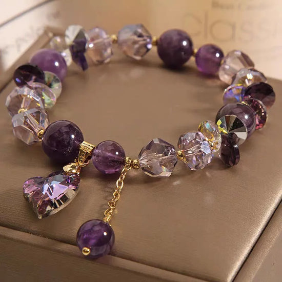 Natural Amethyst Chinese-Style Bracelet – A New Design Symbolizing Love, Romance & Spiritual Awakening