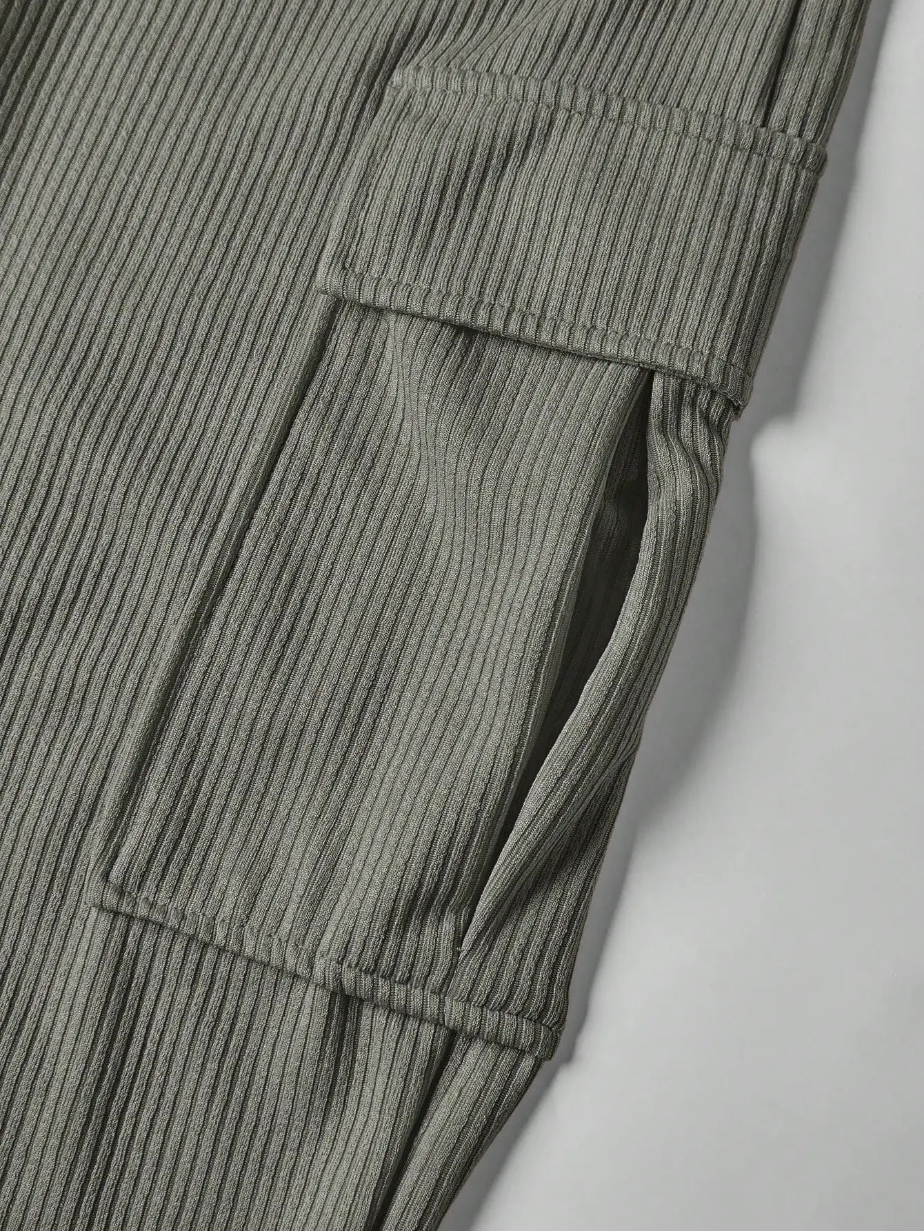 2025 latest women's two-piece ribbed short-sleeved cropped top and high-waisted wide-leg pants tracksuit