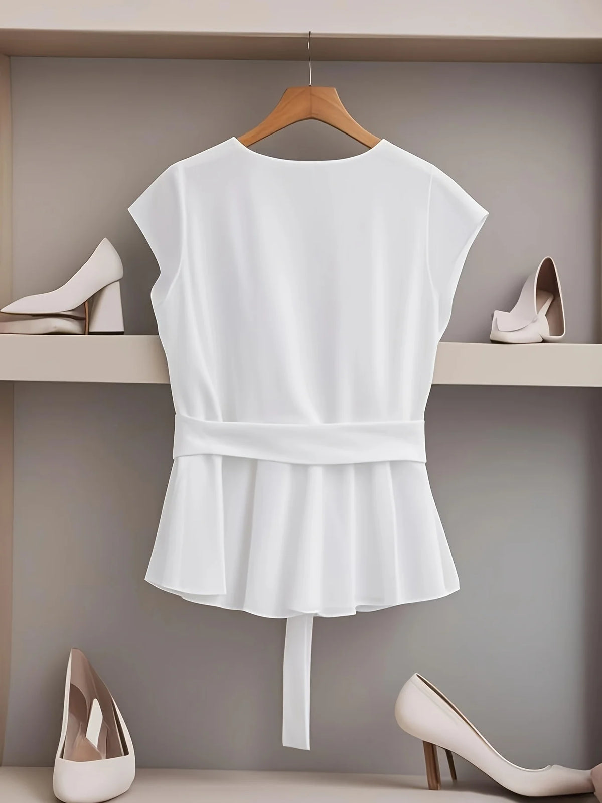 2026 Summer Set for Women A New 2025 Style Slimming and Stylish French Solid Color Top and Pants Two-Piece Set