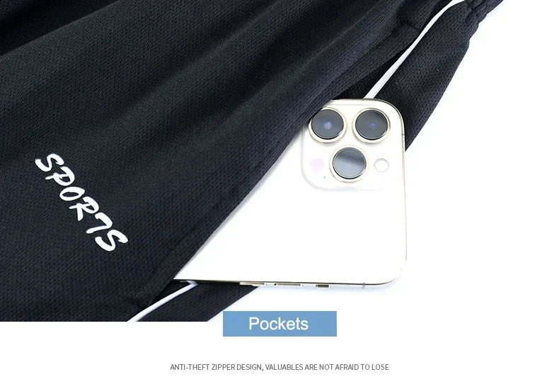 Men's Running Set Summer Quick Drying Sweat-absorbing Short Sleeved T-shirt Shorts Sports Suit Two-piece Set Men