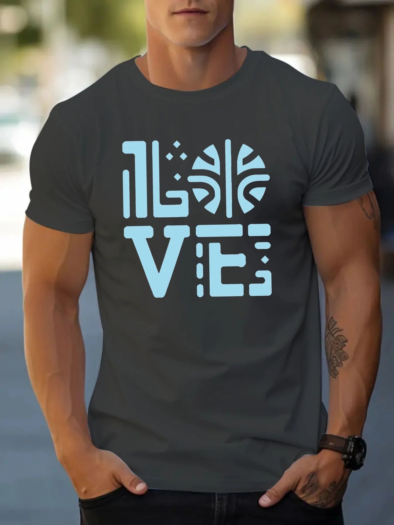 Fashion Print Cotton short-sleeved T-shirt American fashion trendy brand printed bottoming shirt for men and teenagers spring an