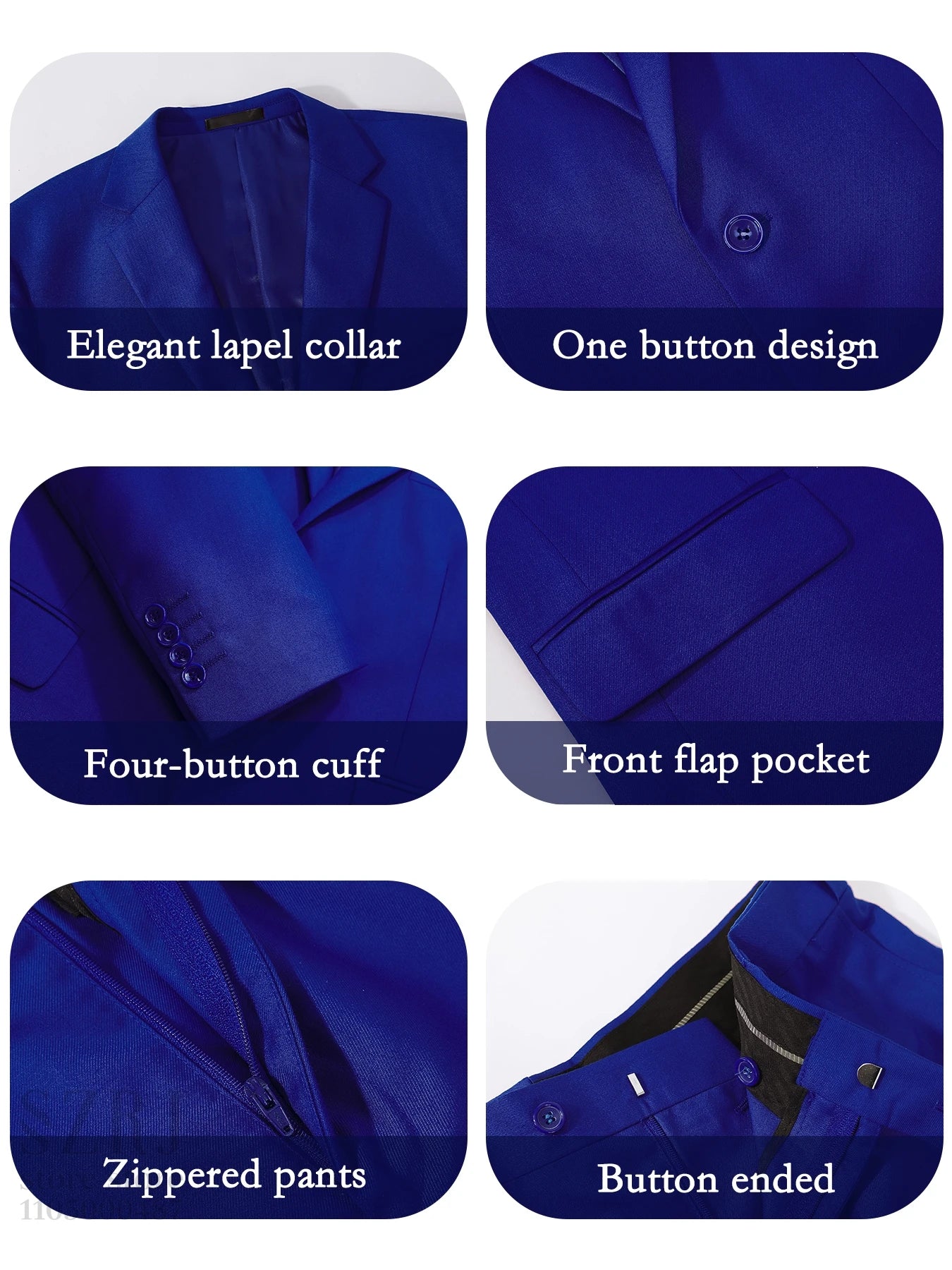 4pcs Men's Formal Suit Set: Tuxedo, Vest, Pants, Belt with .Classic Elegant Attire for Business, Party, Banquet, Job Interview