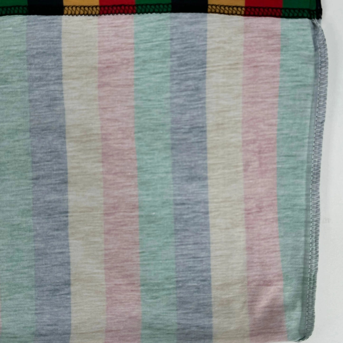 Large size casual and fashionable style stripes women's multi-color digital letter printing short-sleeved V-neck loose fit comfo