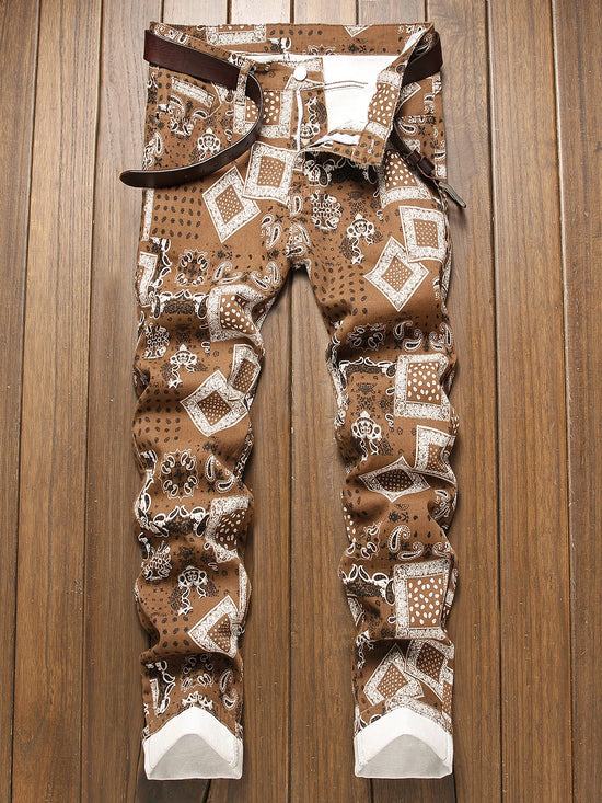 Stylish Mid Stretch Slim Fit Jeans - Men&