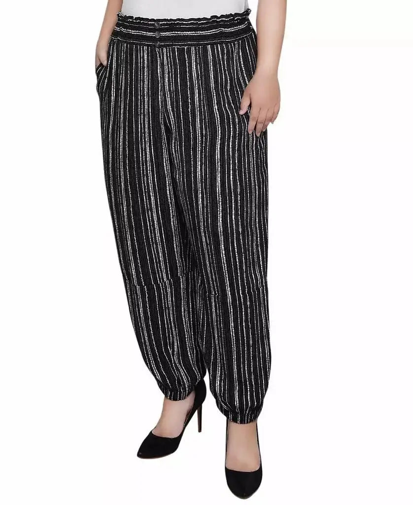 NY Collection | Plus Size Smock-Waist Pants