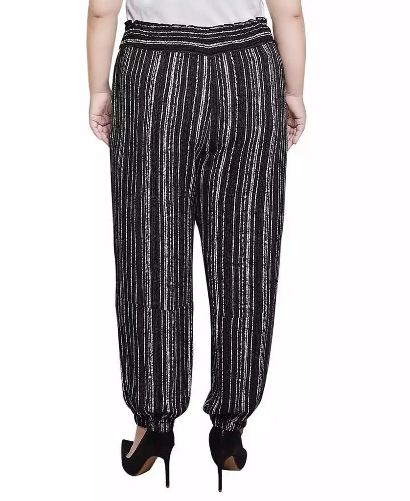 NY Collection | Plus Size Smock-Waist Pants