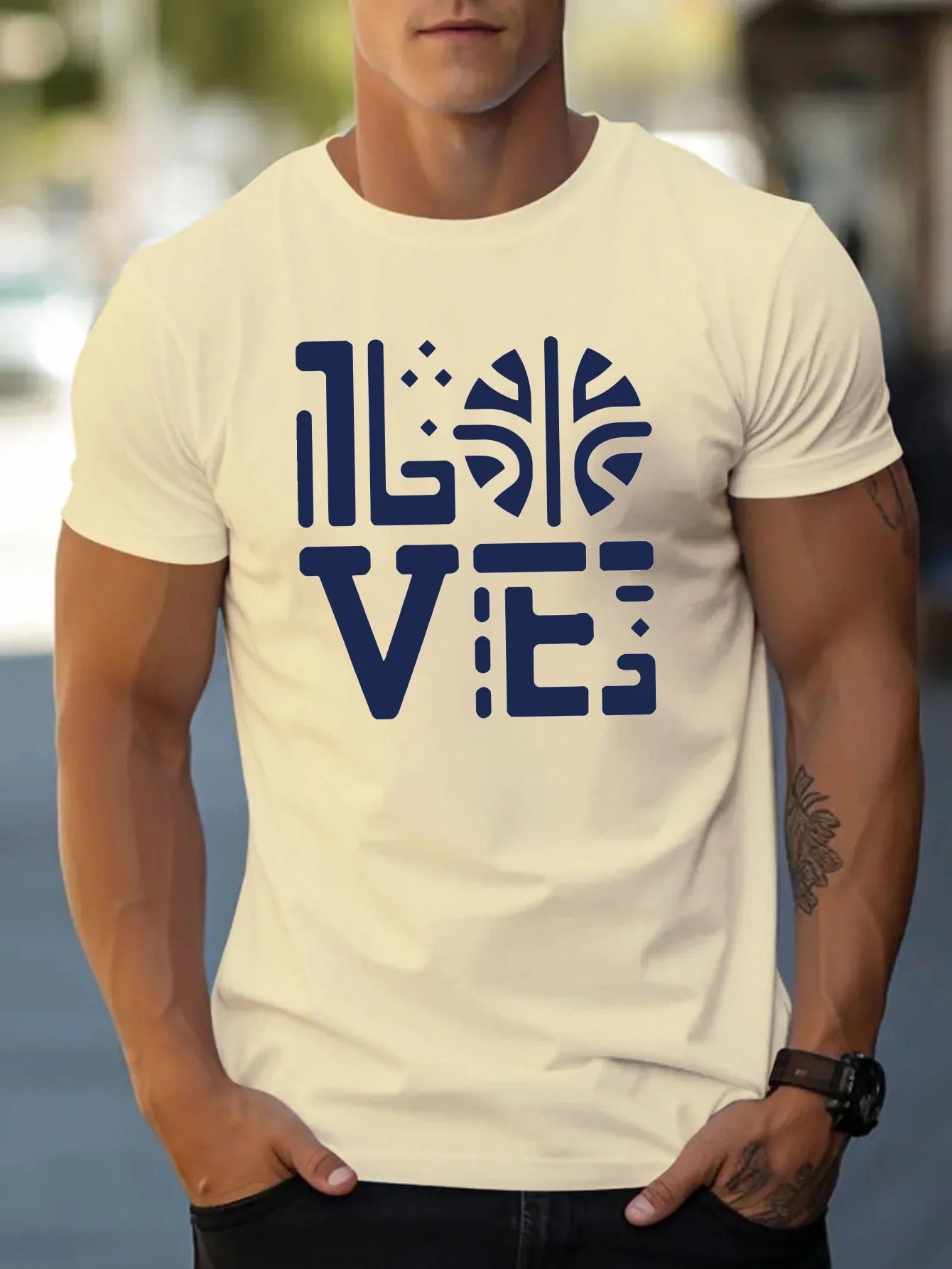 Fashion Print Cotton short-sleeved T-shirt American fashion trendy brand printed bottoming shirt for men and teenagers spring an