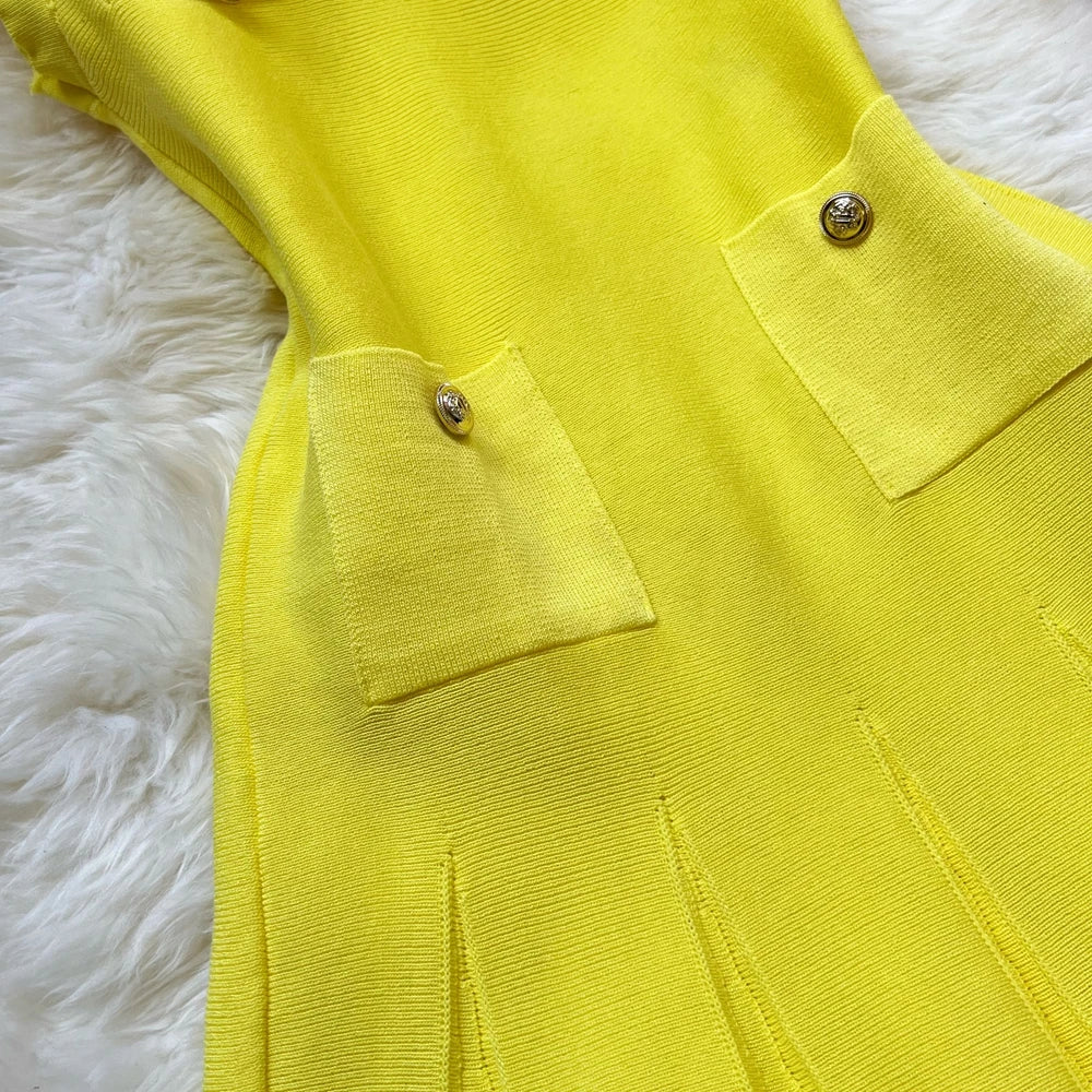 Chic Fashion 2025 Summer Pleated Short Dress Women O-neck Slim Waist A-line Party Dress Streetwear Lady Outfits Vestido