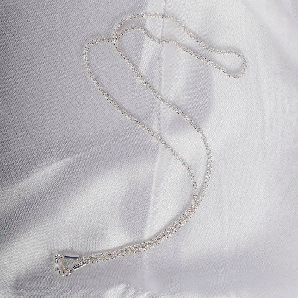 Italian Handmade Chopin Chain Necklace Solid 925 Sterling Silver Man Woman Basic Neck Chain Jewelry for Pendant Ships from USA