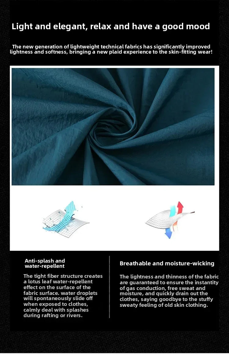 UPF100+ Men Summer Windbreaker Zip Pockets Uv Sun Protection Jackets Breathable Ultra-light Clothes Outdoor Skin Thin Coats Camp