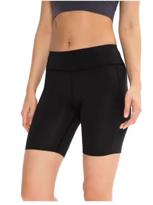 Women's sports leggings; fitness running shorts; breathable sports yoga leggings; with pockets, 5PCS