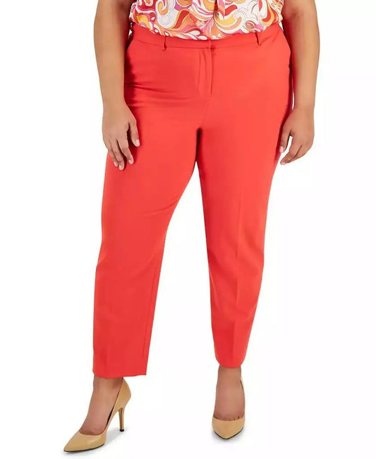 Tahari ASL | Plus Size Classic Mid Rise Ankle Pants