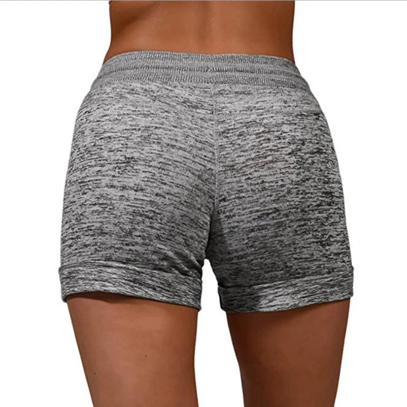 Summer Women's Shorts Printing Elastic High Waist Casual Sport Fitness Running Oversize Female Sweatpants
