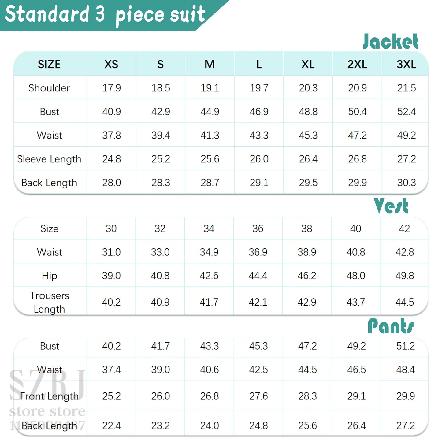 Men's 4-Piece Suit: Jacket+Vest+Pants+Blue Striped Tie. V-Neck, Gentleman Style, Tailored. For Business, Parties, Weddings.