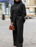 plus size autumn high neck suit